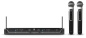 Preview: LD SYSTEMS U305 HHD 2 Dual - Funkmikrofon System mit 2 x Handmikrofon dynamisch - 584 - 608 MHz