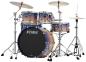 Preview: TAMA WBS52RZS-SAF Starclassic Walnut Birch Shell Kit 5 teilig - Satin Purple Atmosphere Fade/Chrom HW