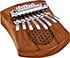 Preview: SONIC ENERGY Solid Flower of Life Mini Kalimba, 8 Noten