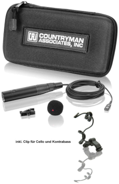 COUNTRYMAN ISOMAX2 Instrumentmikrofon für Cello und Kontrabass, Hyperniere, mit XLR Stecker