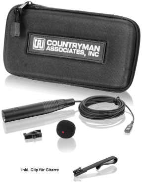 COUNTRYMAN ISOMAX2 Instrumentmikrofon für Gitarre, Hyperniere, mit XLR Stecker