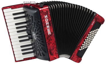 HOHNER Akkordeon, Bravo II 48, rot, silent key