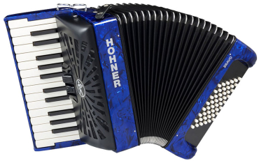 HOHNER Akkordeon, Bravo II 48, blau, silent key