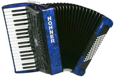 HOHNER Akkordeon, Bravo III 72, blau, silent key