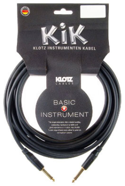 KLOTZ KIKKG1.5PPSW Audiokabel, Klinke - Klinke, 1,5 m, schwarz