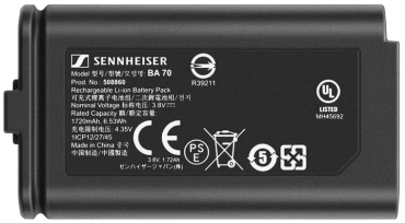 SENNHEISER BA 70 Wiederaufladbarer Akkupack