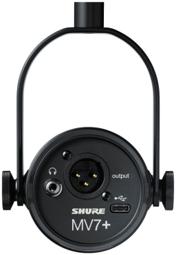 SHURE MV 7 Plus Podcastmikrofon, schwarz