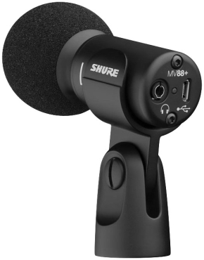 SHURE MV88+ Stereo USB Digitales Stereo-Kondensatormikrofon für iPhone und iPad