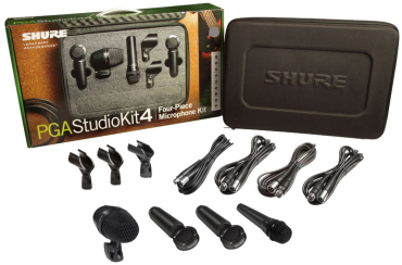 SHURE PGA Studiokit 4 Schlagzeugmikrofonset