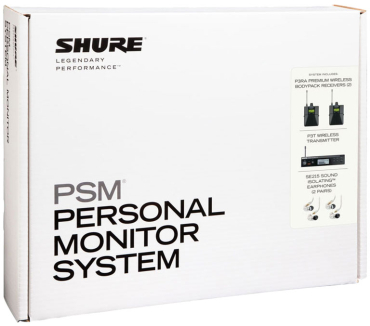 SHURE PSM 300 Twin Pack Pro Stereo In-Ear Monitoring System K3E inkl. 2 x SE215CL