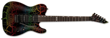 ESP Ltd Eclipse '87 RBCRK Rainbow Crackle