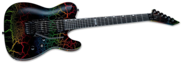ESP Ltd Eclipse '87 RBCRK Rainbow Crackle