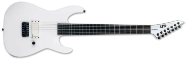 ESP Ltd M-7B HT Baritone Arctic Metal SWS Snow White Satin