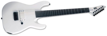 ESP Ltd M-7B HT Baritone Arctic Metal SWS Snow White Satin