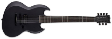 ESP Ltd VIPER-7 Baritone Black Metal BLKS Black Satin