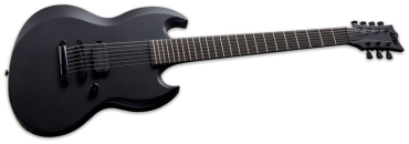 ESP Ltd VIPER-7 Baritone Black Metal BLKS Black Satin