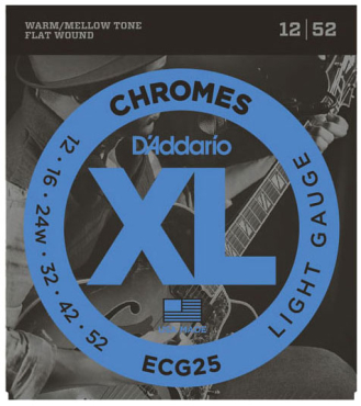 D'ADDARIO ECG25 Electric Chromes Flatwound