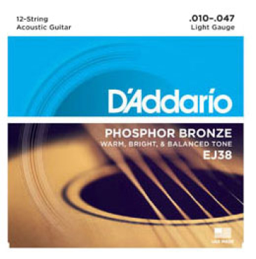 D'ADDARIO EJ38 12-String Phosphor Bronze