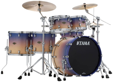 TAMA WBS52RZS-SAF Starclassic Walnut Birch Shell Kit 5 teilig - Satin Purple Atmosphere Fade/Chrom HW