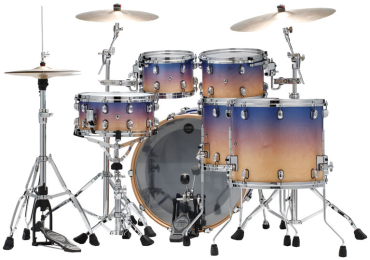 TAMA WBS52RZS-SAF Starclassic Walnut Birch Shell Kit 5 teilig - Satin Purple Atmosphere Fade/Chrom HW