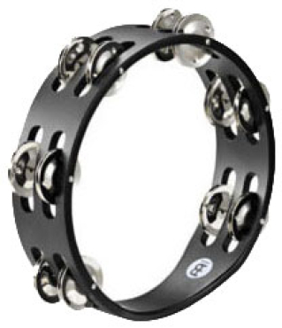 MEINL CTA2SBK Compact Tambourine 8 Stahl