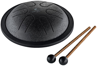 MEINL MSTD1BK Mini Steel Tongue Drum, C Major, Black