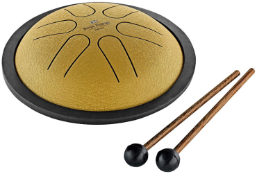 MEINL MSTD3G Mini Steel Tongue Drum, B Major, Gold