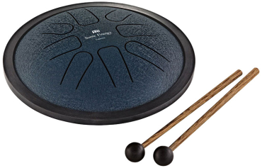 SONIC ENERGY SSTD2NB Small Steel Tongue Drum G Moll, 8 Töne, marineblau