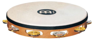 MEINL TAH1M-SNT Headed Recording-Combo Wood Tambourine