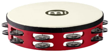 MEINL TAH2BK-R-TF Touring Tambourine, zweireihig