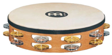 MEINL TAH2M-SNT Headed Recording-Combo Wood Tambourine<br>