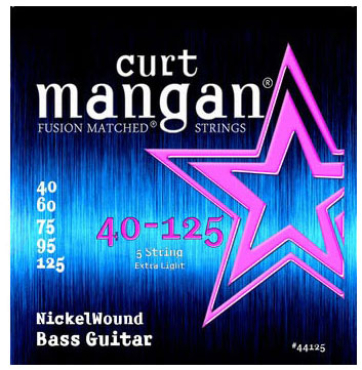 CURT MANGAN 40-125 Nickel Wound 5-String Bass Set