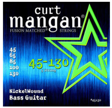 CURT MANGAN 45-130 Nickel Wound 5-String Bass Set