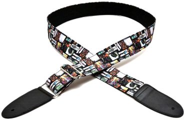 BOURBON STRAPS Comic Textil-Gitarrengurt