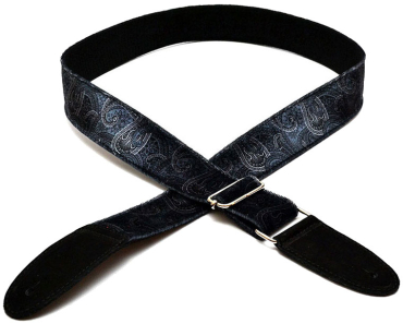 BOURBON STRAPS Velvet Grey Textil-Gitarrengurt