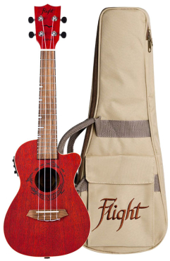 FLIGHT DUC 380 CEQ Coral Concertukulele, inkl. Gigbag