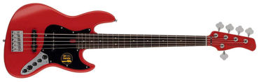 MARCUS MILLER V3 5 SA RE E-Bass, 2nd Generation, 5-Saiter, Satin Red