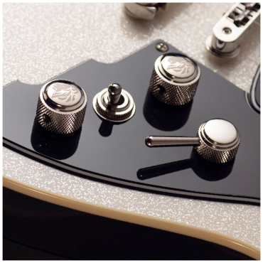 Preview: DUESENBERG Alliance Dave Baksh, White Sparkle, inkl. Koffer - B-Ware