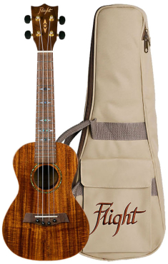 FLIGHT DUC 445 Koa Concertukulele, inkl. Gigbag