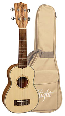 FLIGHT DUS 320 SP/ZEB Sopranukulele, inkl. Gigbag