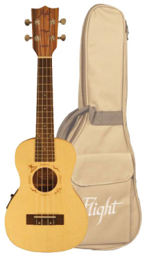 FLIGHT DUS 320 EQ SP/ZEBSopranukulele,, inkl. Gigbag