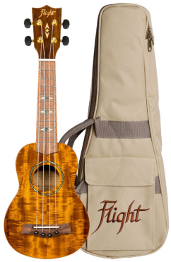 FLIGHT DUS 445 Koa Sopranukulele, inkl. Gigbag