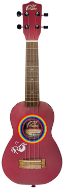 Mai Cocopelli Signature Ukulele Red Wine inkl. Gigbag