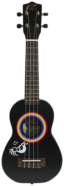 Mai Cocopelli Signature Ukulele inkl. Gigbag Metal Black
