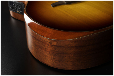 Preview: LAG Tramontane 118 Westerngitarre mit Bevel und Tonabnehmer, Brown Shadow