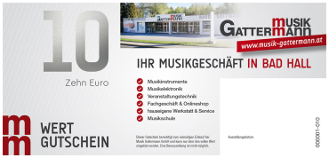 Gutschein 10 Euro (Versand per Post)