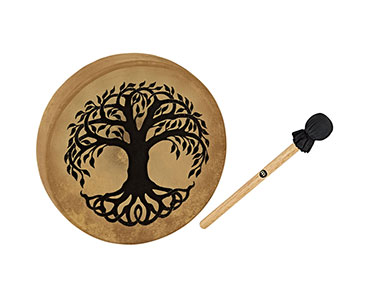 SONIC ENERGY Native American Style Rahmentrommel, 38 cm, Tree of Life