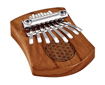 SONIC ENERGY Solid Flower of Life Mini Kalimba, 8 Noten