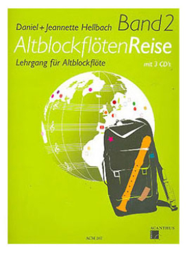 Altblockflötenreise, Band 2, Daniel / Jeannette Hellbach, inkl. 3 CD`s