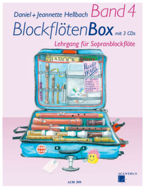 Blockflöten Box (sopr.), Band 4, Daniel / Jeannette Hellbach, inkl. 3 CD`s